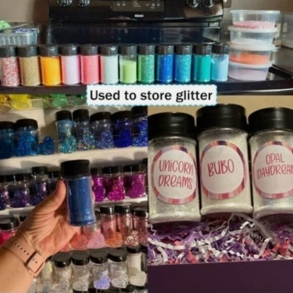 Lightweight 39-Pack Clear Spice Jars - Shatterproof 3.5oz‎ Containers with Lids - Picture 6 of 6